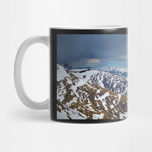 Mountain range in the spring Mug